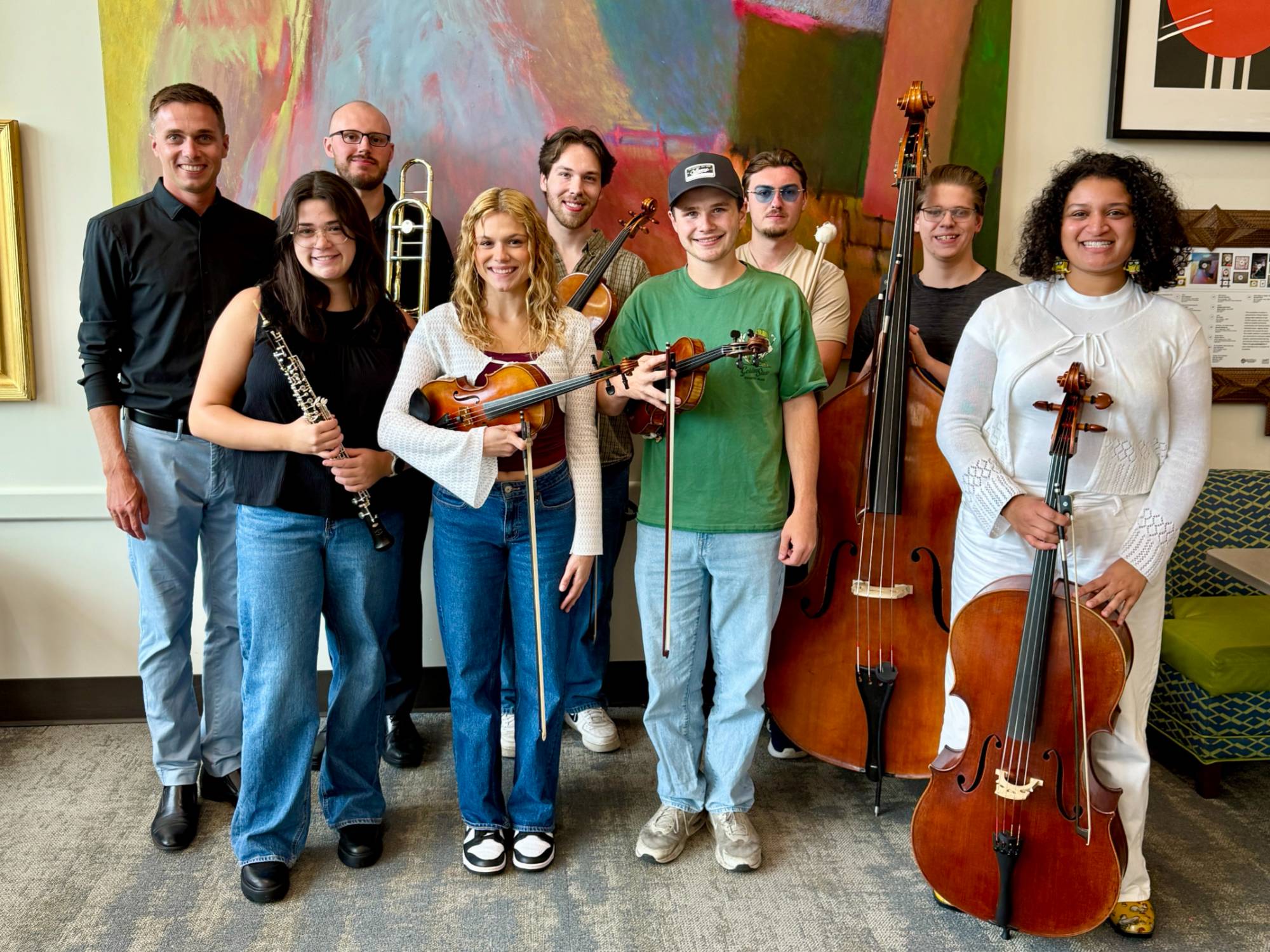 Students with instruments